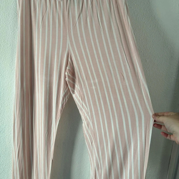 DIP Womens Medium Pink Stripe Lounge Set Oversize Hoodie Soft Cozy Athleisure - Picture 10 of 16